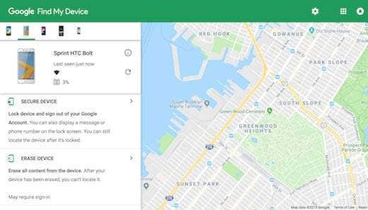 Erase Device with Google ‘Find My Device’ image