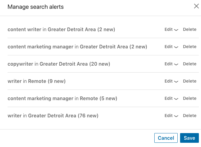 linkedin search alerts - Online Tech Tips LinkedIn image 3