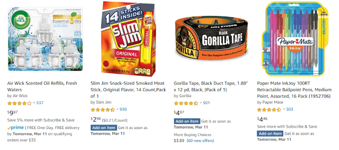 Search for Only Add-On Items on Amazon image 2