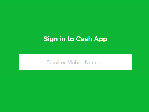 cash app sign in code text