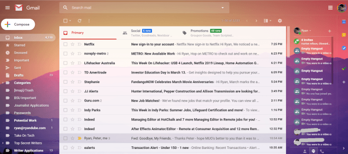 Gmail filters and labels