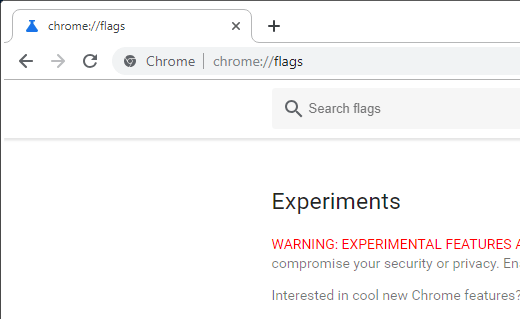 How to Enable
Chrome Flags image