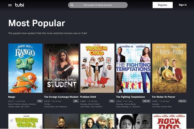 5 Best Websites for Streaming Free and Legal Movies image 3
