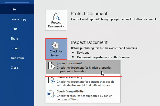How to Delete Metadata from Microsoft Word, Excel, or PowerPoint image 3