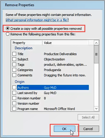 How to Completely Delete Personal Metadata from Microsoft Office Documents image 21