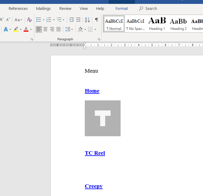 Saving
Web Pages to Word image 4