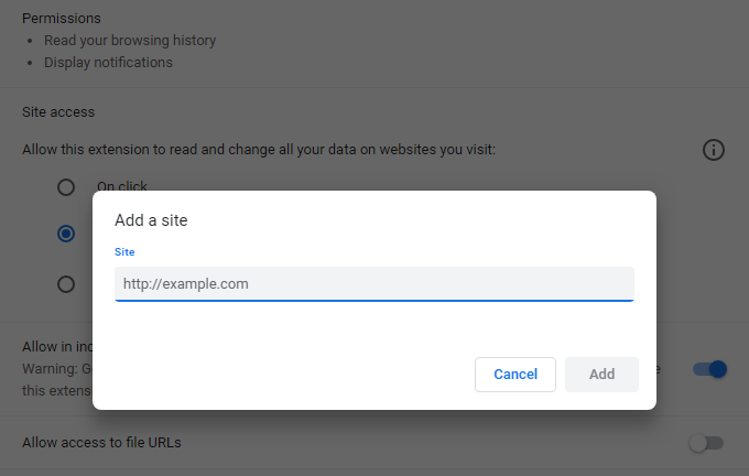 Change the Permissions of Chrome Extensions image 5