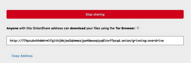 Onionshare image 2