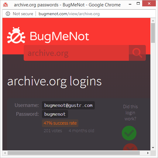 bugmenot - Online Tech Tips 12 Best Bookmarklets image 8 - bugmenot