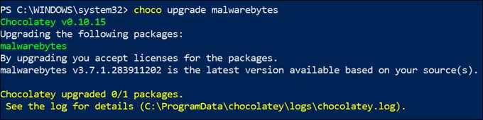 Update Software with Chocolatey image