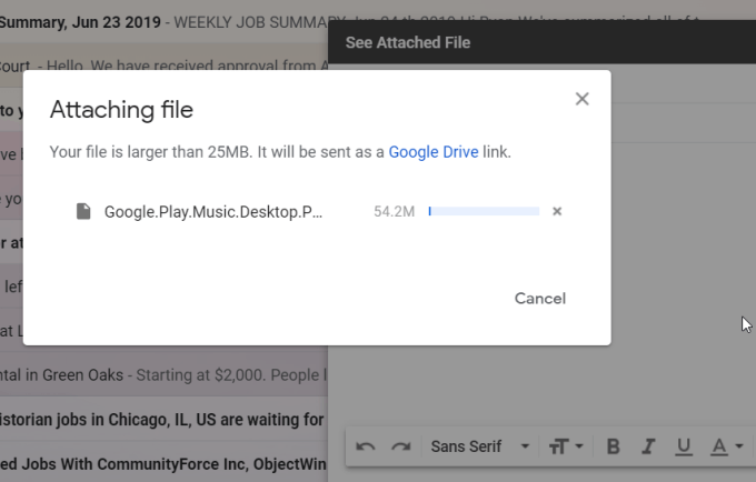 Use Gmail Google Drive Integration image
