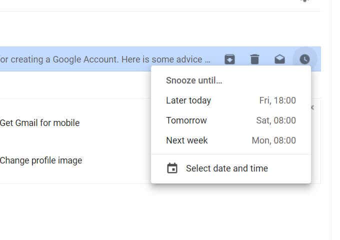 Snooze Emails For Later image