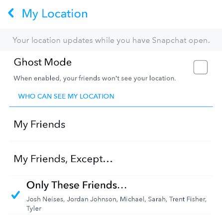 Change Snapchat Settings image 9