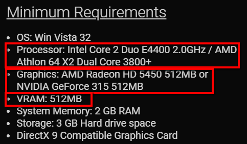 Check Your Game’s System Requirements image 2