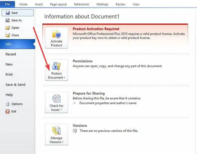password-protect-word-pdf-file-info-protect-document - Online Tech Tips Password-Protect a Word Document image 4 - password-protect-word-pdf-file-info-protect-document