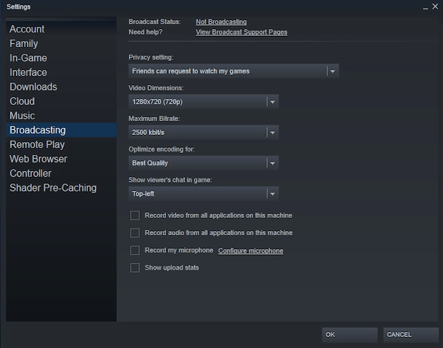 Setting Up a Steam Broadcast image