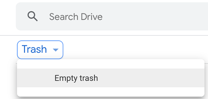 Empty The Google Drive Trash image 2