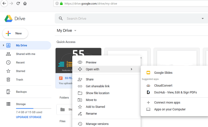 Upload Or Drag Your Powerpoint Presentation Into Google Drive image 4