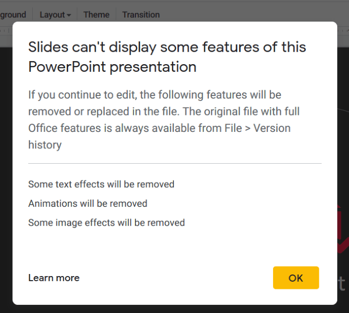 تحويل عرض PowerPoint إلى Google Slides ليعمل معها بسهولة 21