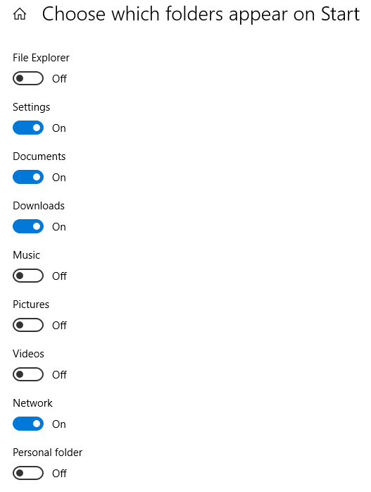 show-hide-folders - Online Tech Tips Show/Hide Folders in Start Menu image 3