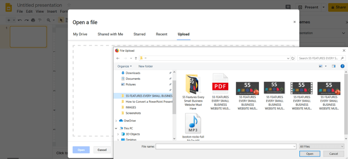 Upload Or Drag Your Powerpoint Presentation Into Google Drive image 2