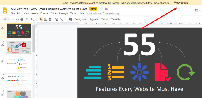 تحويل عرض PowerPoint إلى Google Slides ليعمل معها بسهولة 14