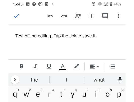 Enable Offline Editing In The Google Docs Mobile App image 2