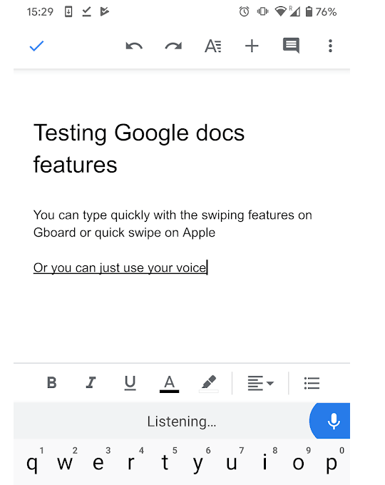 Tips For Easier Typing On Google Docs Mobile image