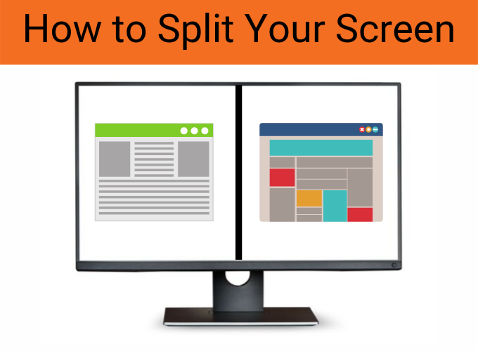 how to divide big screen in windows 10
