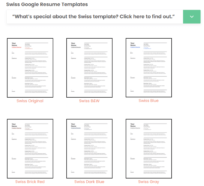 Google Resume Templates Free from www.online-tech-tips.com