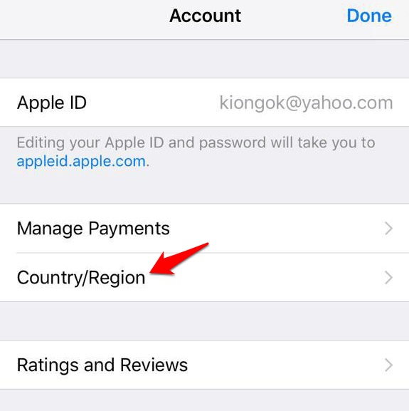 How to Switch iTunes App Store Account to Another Country - 64