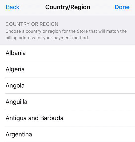Set Up An iTunes Account For Another Country image 11