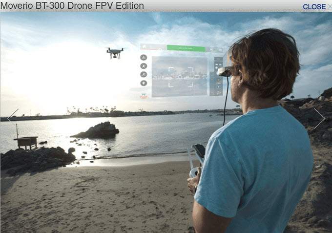 Epson Moverio BT-300FPV – Best For Controlling Drones image