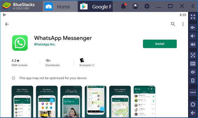 Can you have a video chat with whatsapp