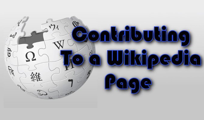 Contributing To a Wikipedia Page image