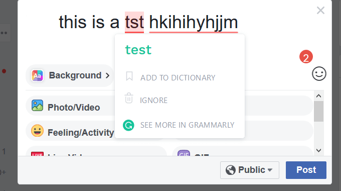 Use The Grammarly App To Check Facebook Posts image 2