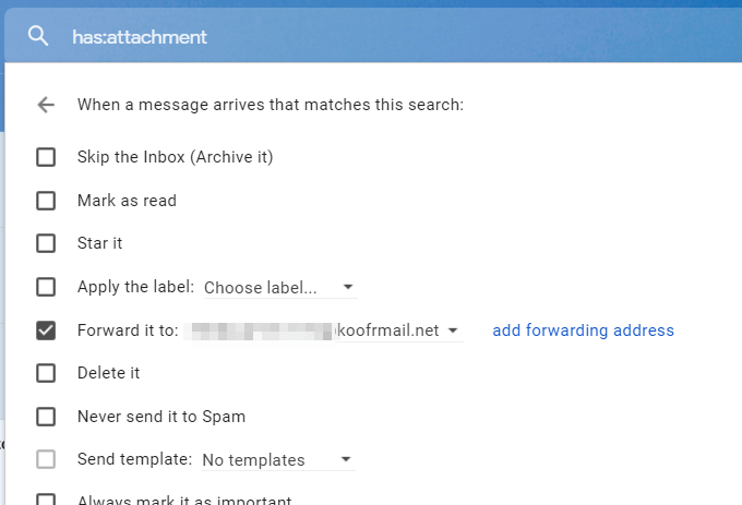 Using Koofr To Auto-Save Email Attachments image 3