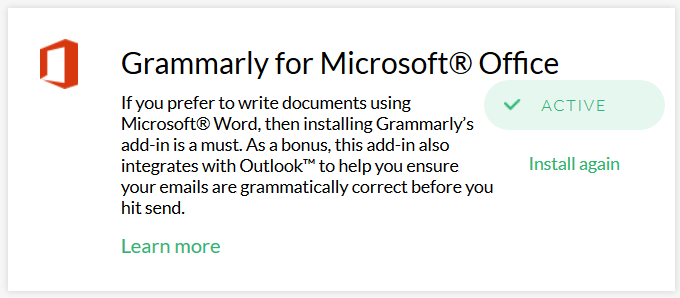 How To Use The Microsoft Grammarly App Add-In image 3