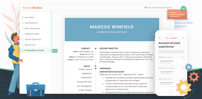 screenshot_resume-genius - Online Tech Tips Resume Genius image