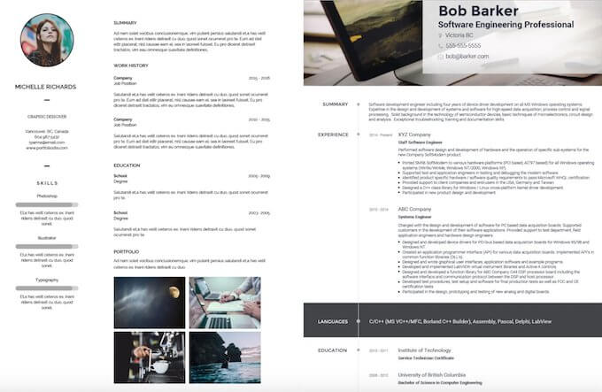 visual-cv_templates - Online Tech Tips VisualCV image 2