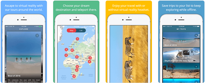 vr travel apps for iphone