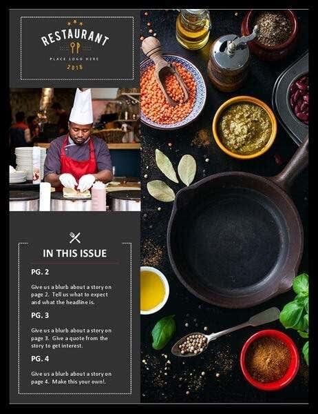 Restaurant – MS Office Templates image