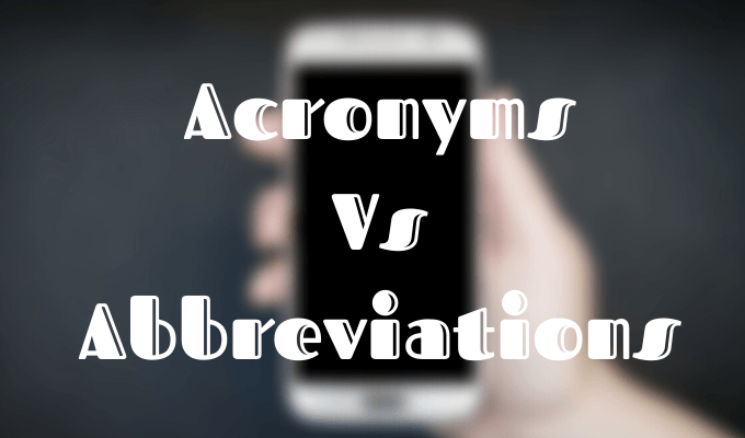 Online Acronyms vs Abbreviations image