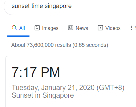 Find the Time of Sunset or Sunrise in Your Area image