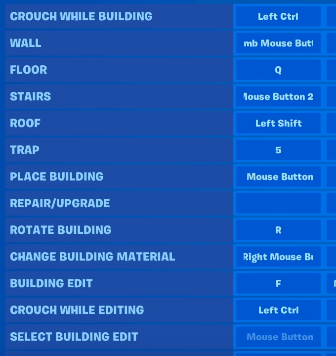 best fortnite keybinds for building mac