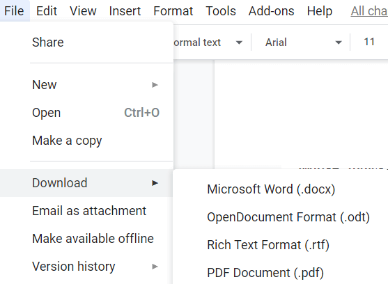 google-docs-to-pdf - Online Tech Tips Convert Word To PDF Or PDF To Word Document image