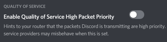 Disable QoS In Discord image 2