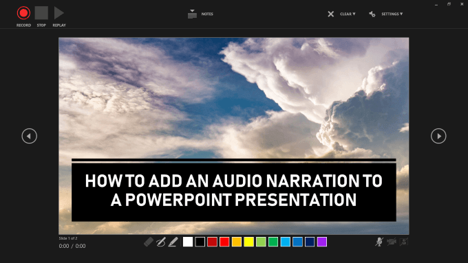 Record An Audio Narration For An Entire Slideshow (Office 365) image 2