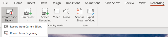 Record An Audio Narration For An Entire Slideshow (Office 365) image