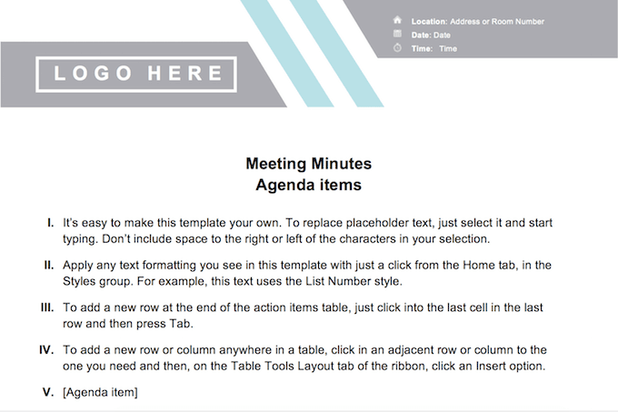 S Corp Meeting Minutes Template from www.online-tech-tips.com